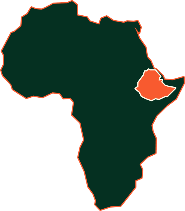 Country map with highlighted region