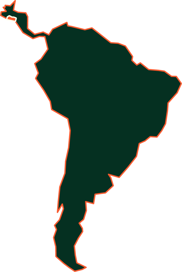 Country map with highlighted region