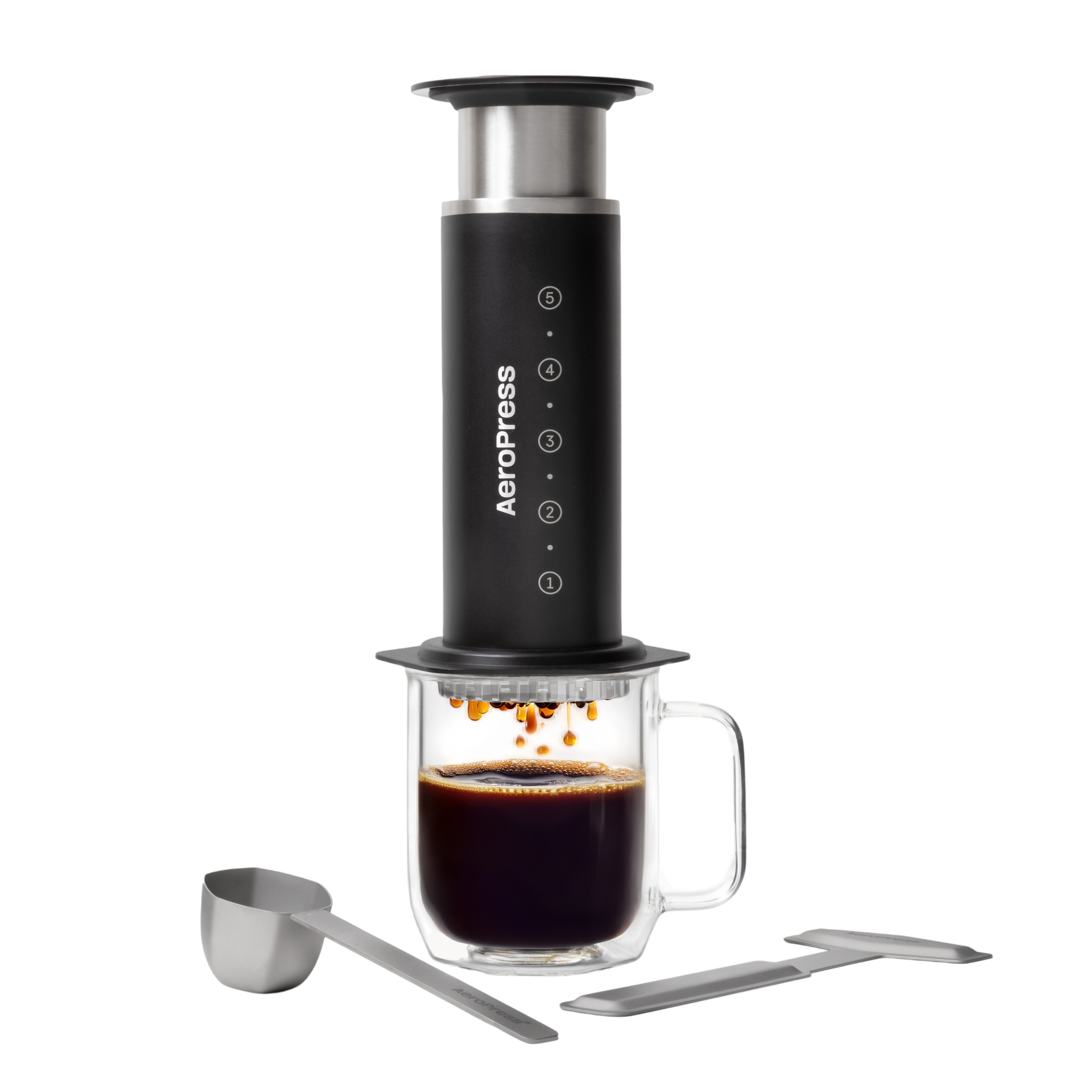 AEROPRESS - Cafetière Stainless steel Noir