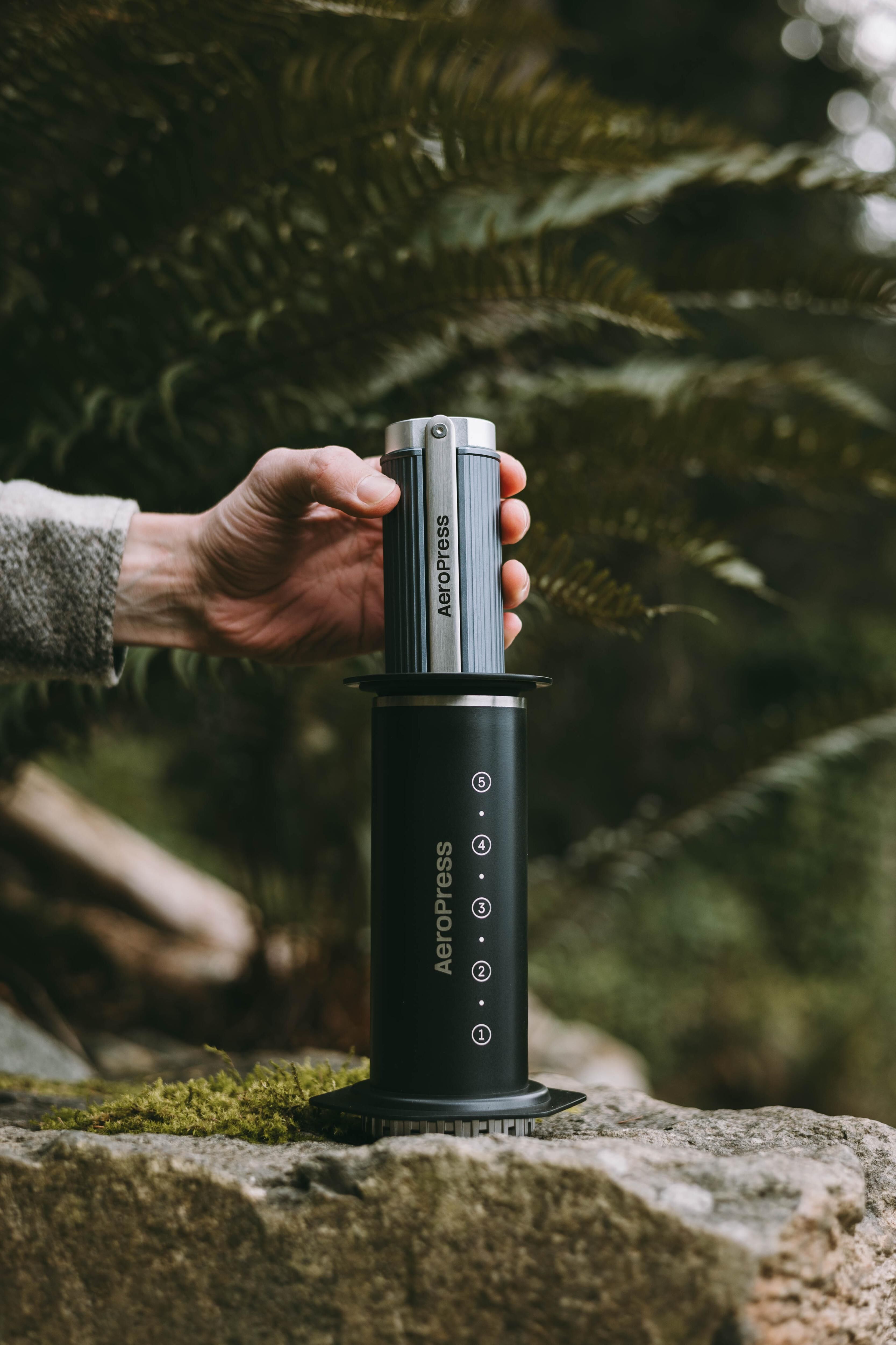 AEROPRESS - Cafetière Stainless steel Noir