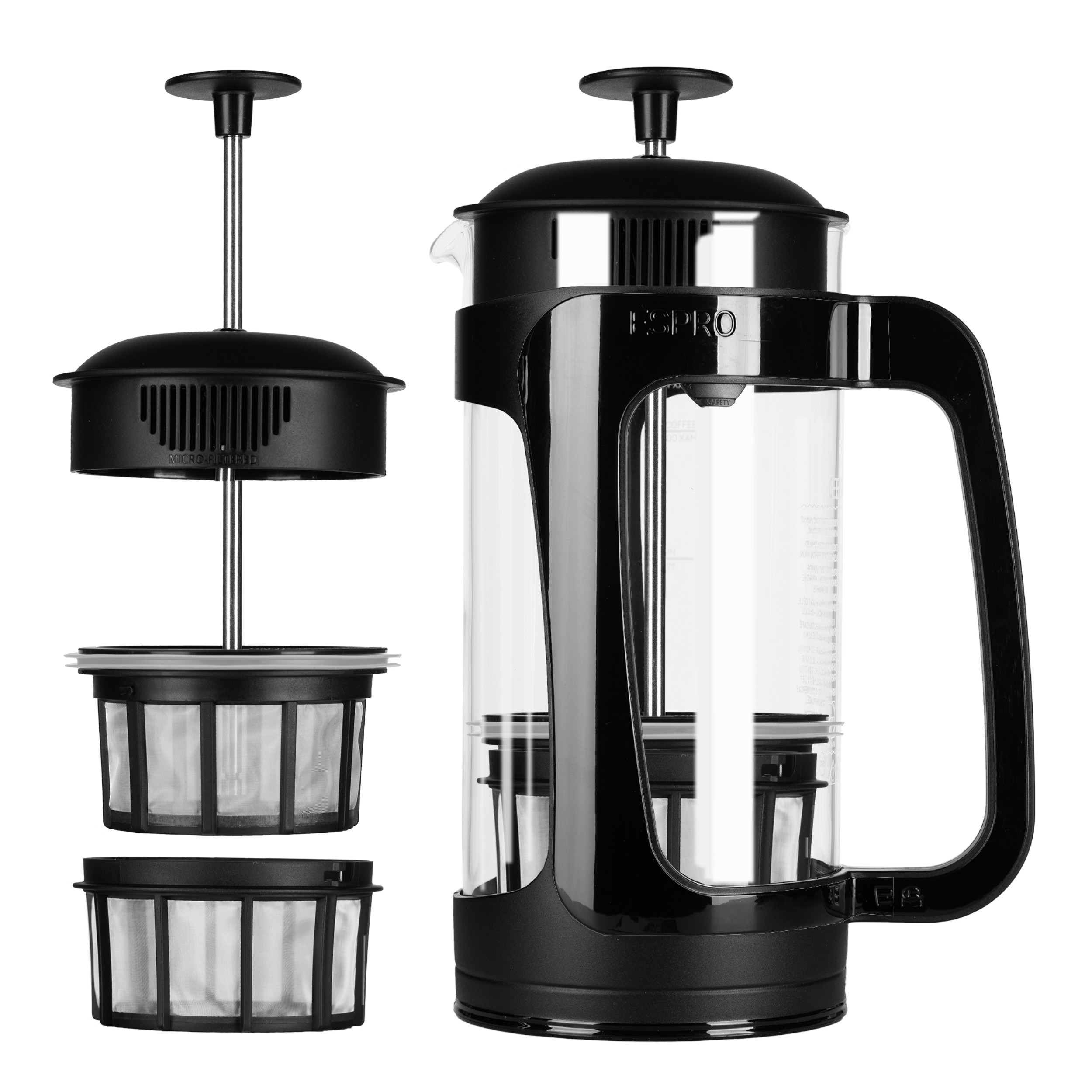 La Cafetière Cafetière à Piston En Verre Borosilicate 350ml - Design Transparent Élégant