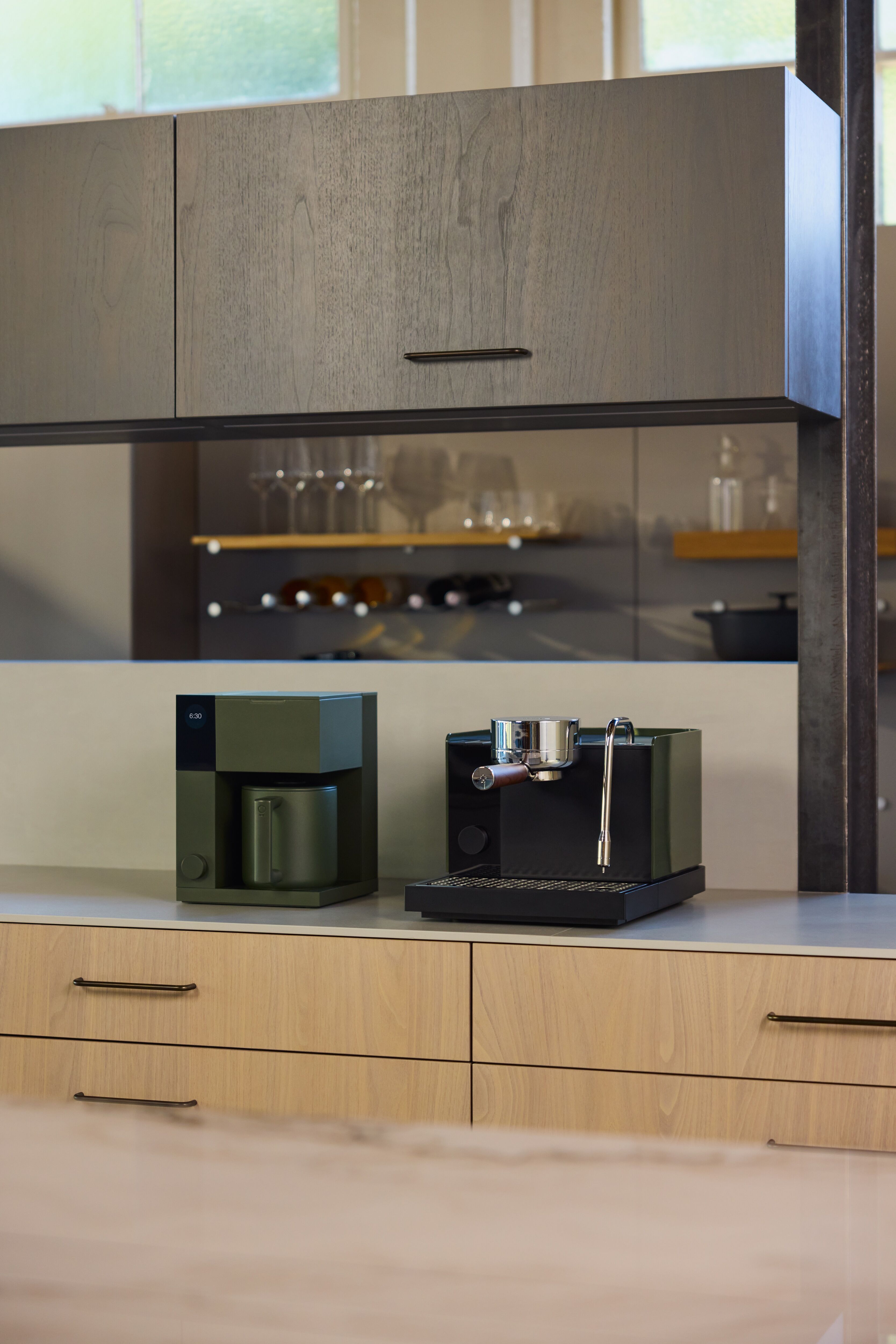 FELLOW - Machine espresso Series 1 Vert Woodland + Walnut NEW!
