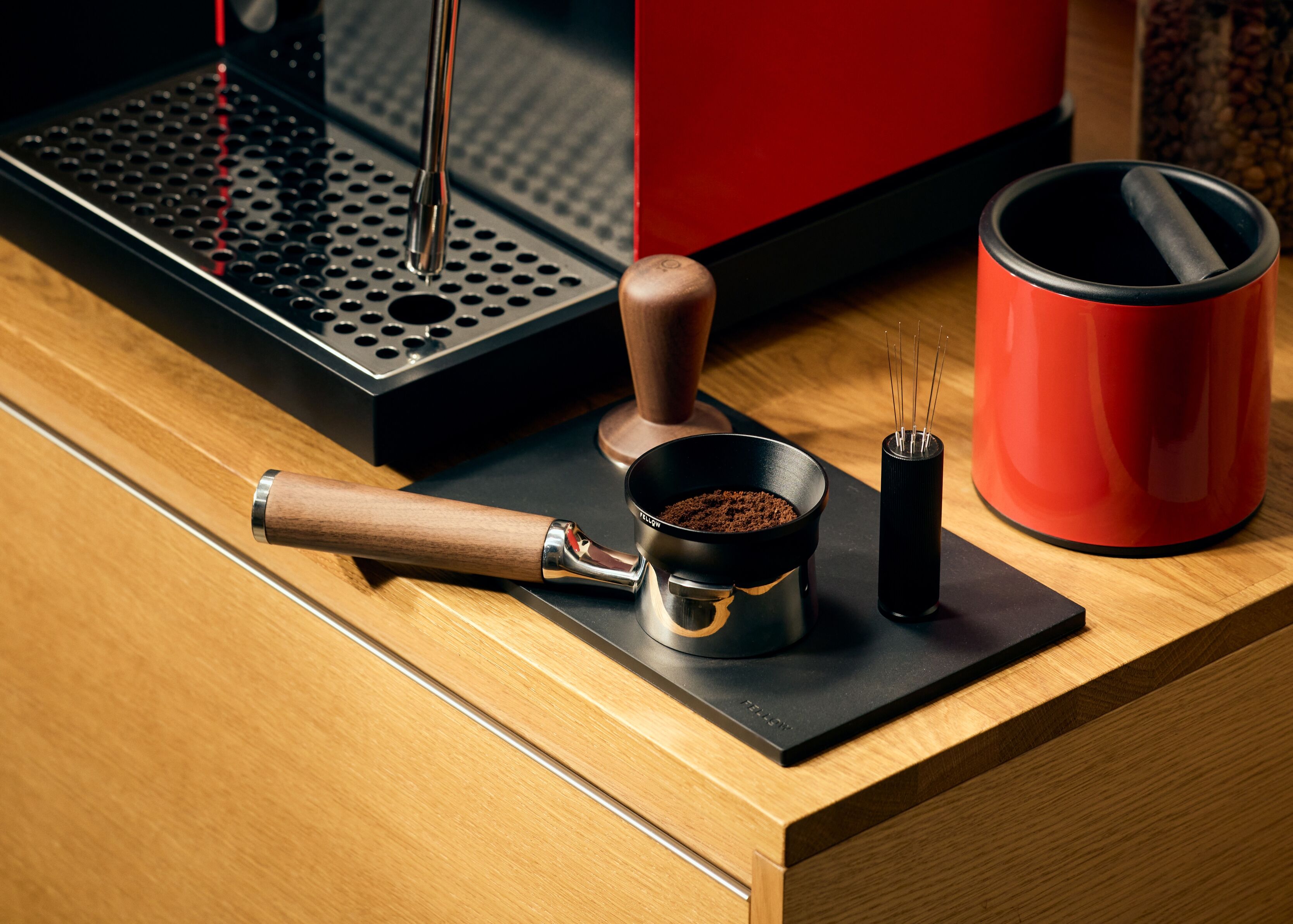 FELLOW - Espresso Series 1 Cherry Red + Walnut
