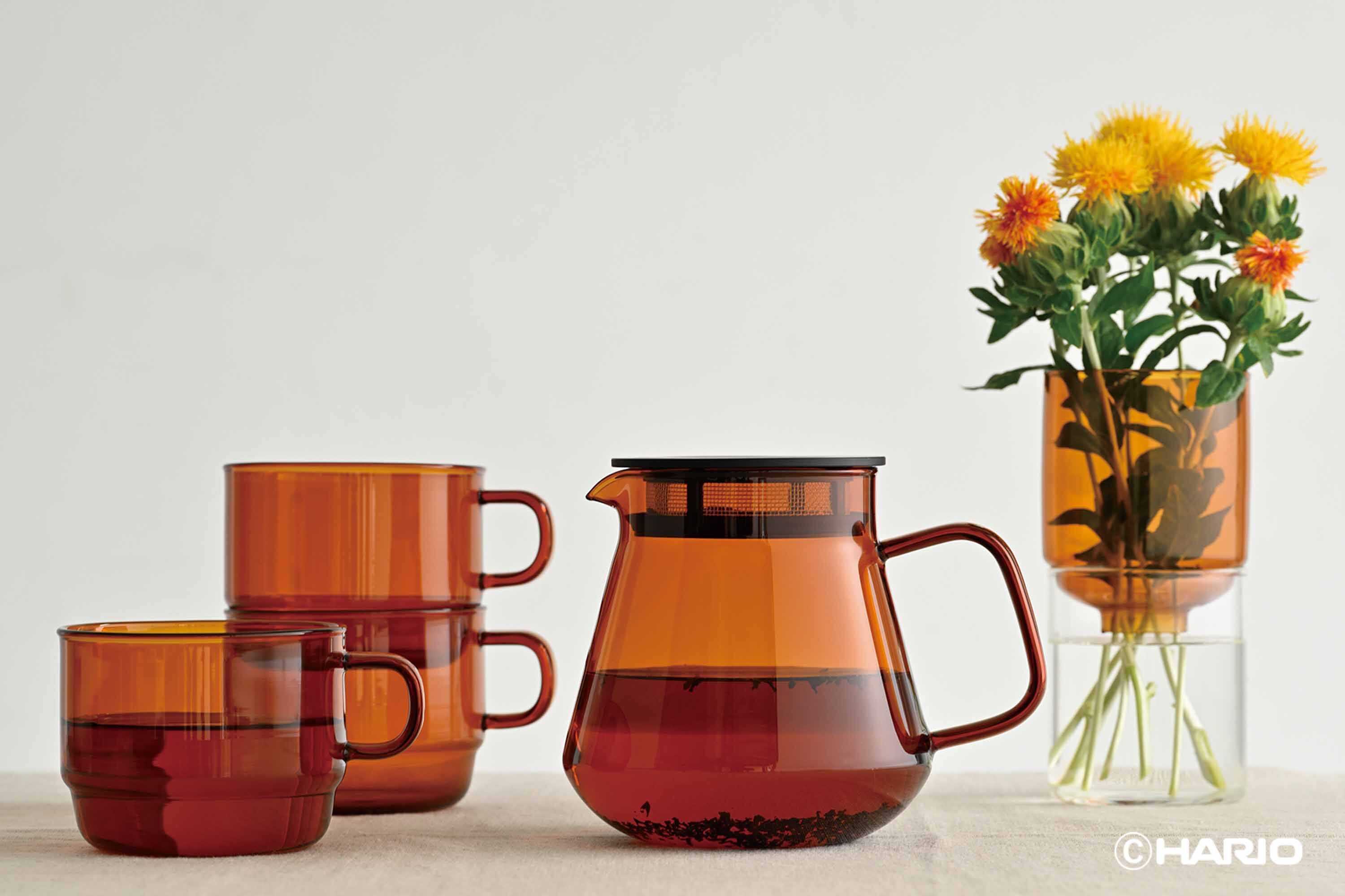 HARIO - COLORS Server 600ml Amber Sepia NEW!